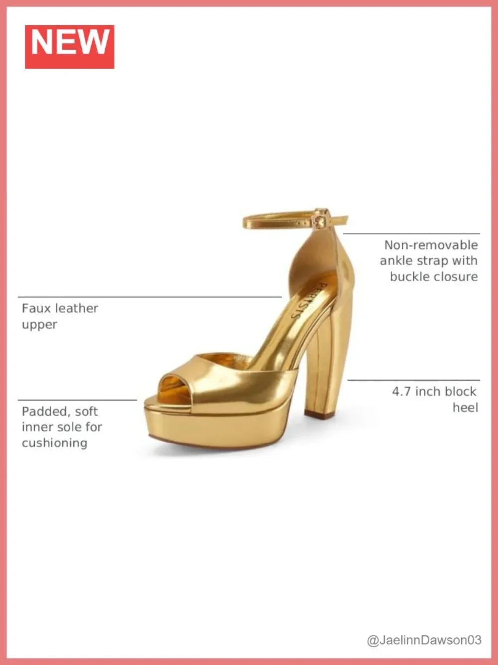 Women's Chunky Platform Heels Peep Toe Ankle Strap Sandals Faux Leather